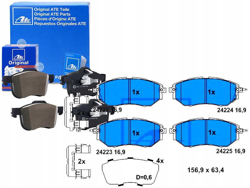 Brzdové Destičky Subaru Přední Legacy Outback Tribe Asistent Kolize #34