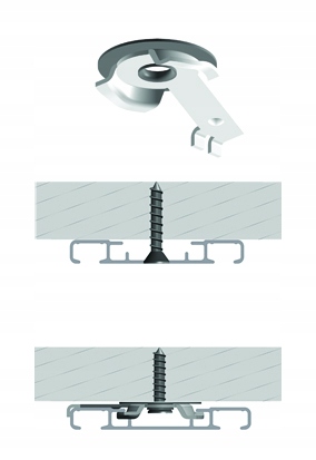 SZYNA SUFITOWA DWUTOROWA ALUMINIOWA 200 cm Kolor biały