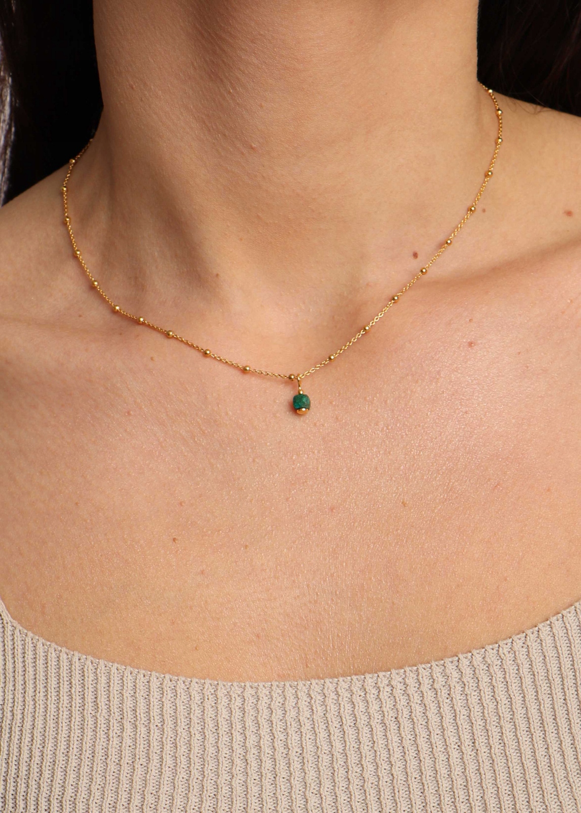 Řetízek s přívěskem Africký tyrkys