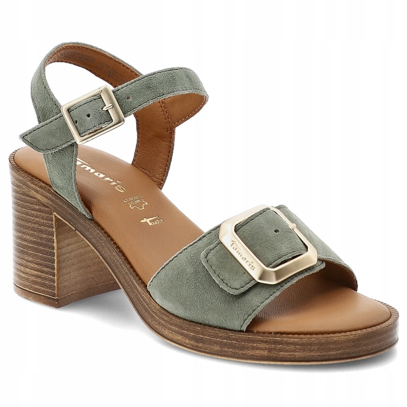 Dámské sandály Tamaris, zelené, velikost 1-28303-46 722