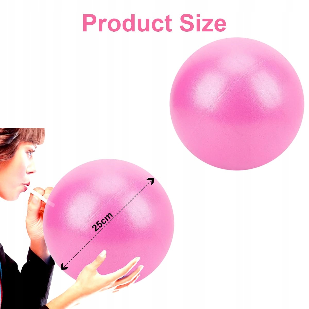 RUAYIA Mała Piłka Pilates Do Jogi Gimnastyki Treningu Ciążowego 20-25cm — miniatura 2