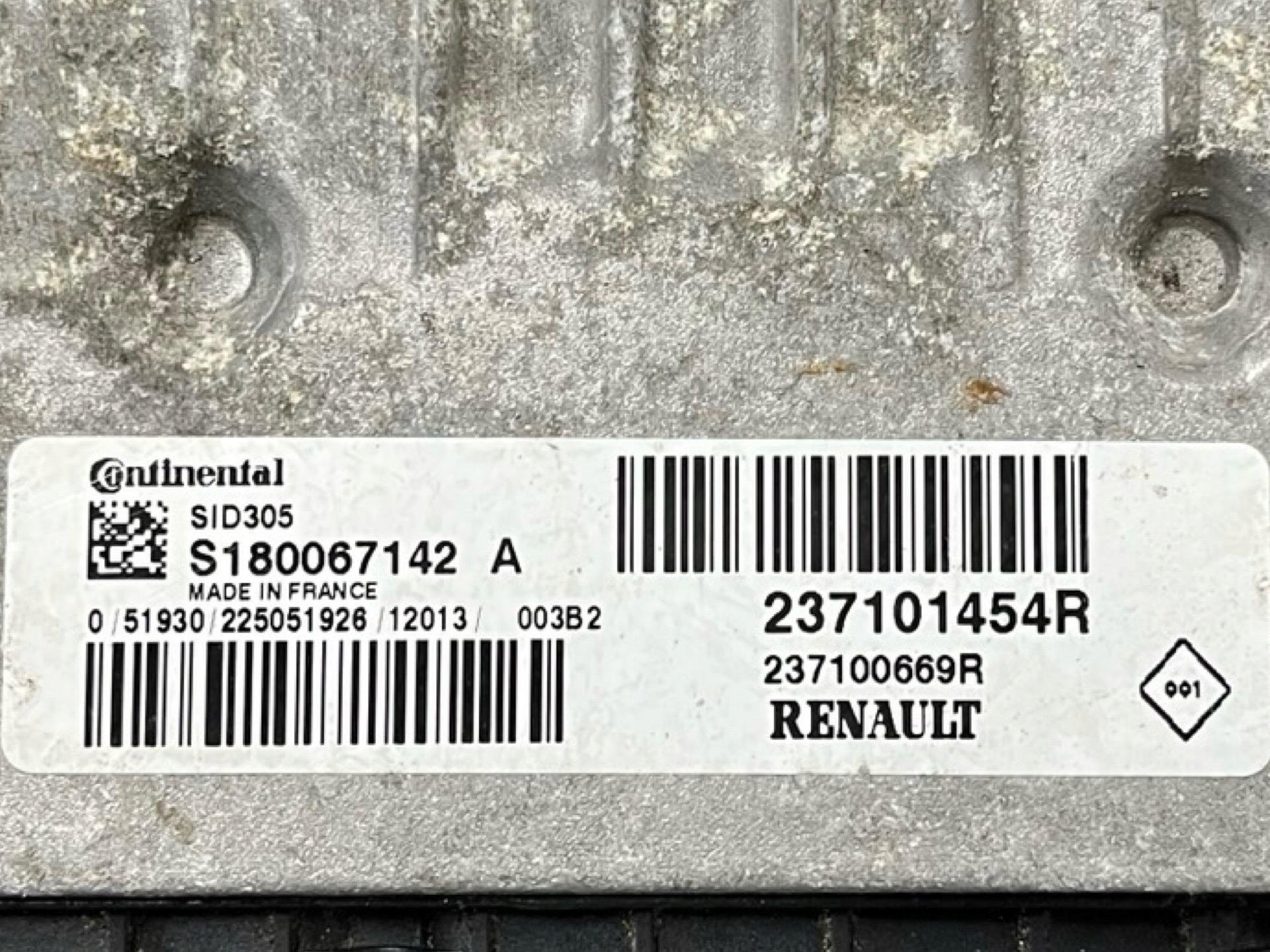 control unit of the engine Renault Megane 3 2012 237101454R
