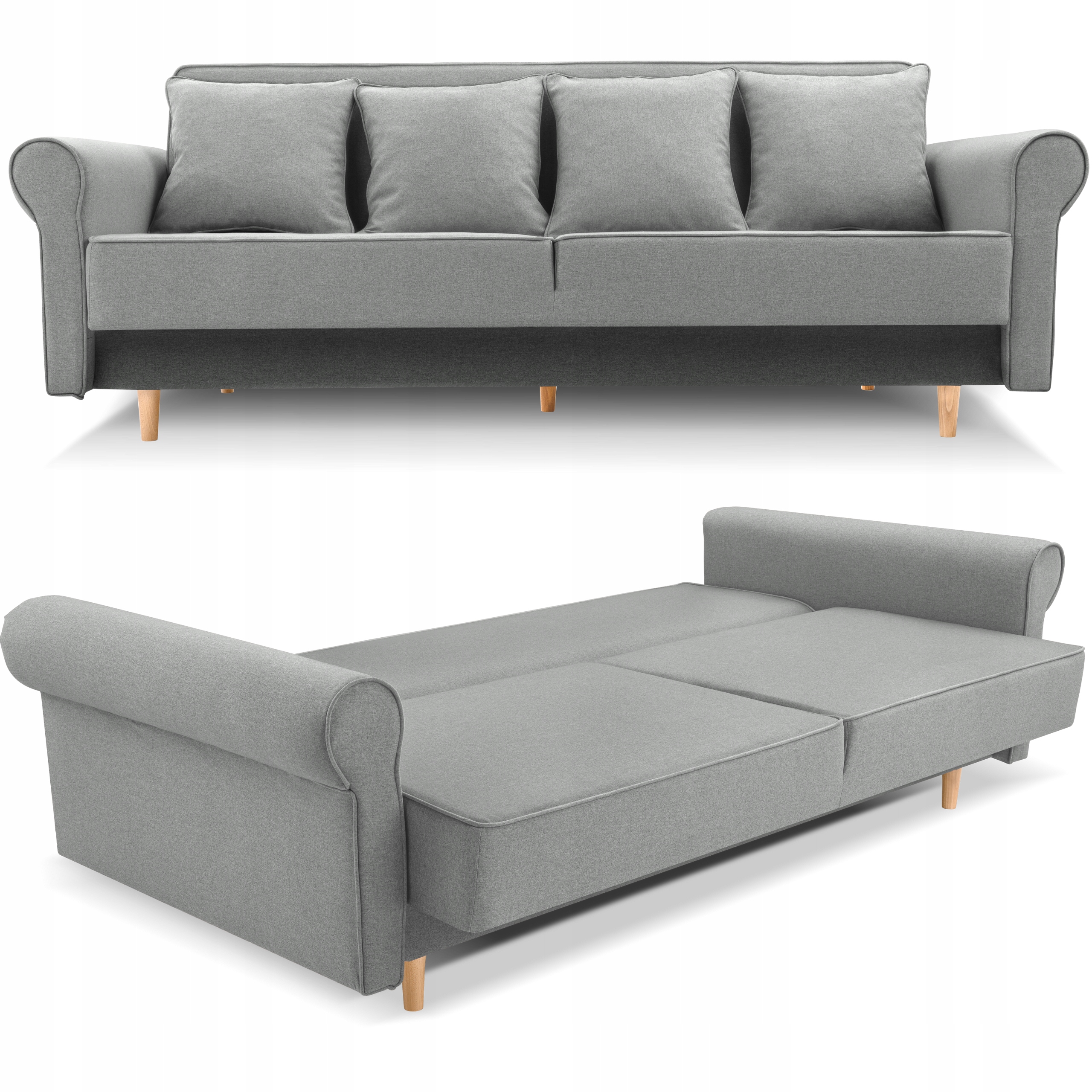 Pohovka Krystyna rozkládací pohovka popel Norn 07 pletenina Výrobce