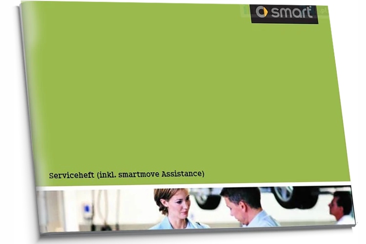 Smart Čistá německá servisní kniha