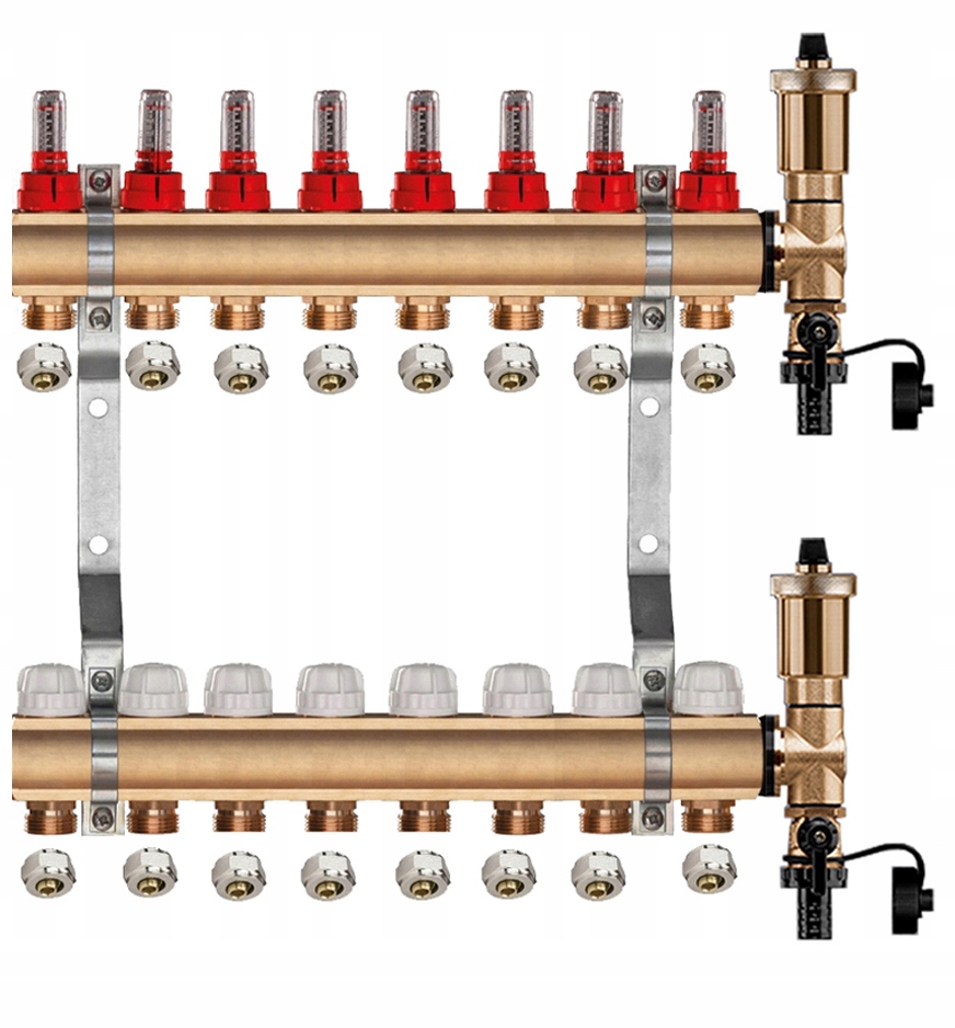 Rozdělovač Podlahového Vytápění 8 Pexové Spojky