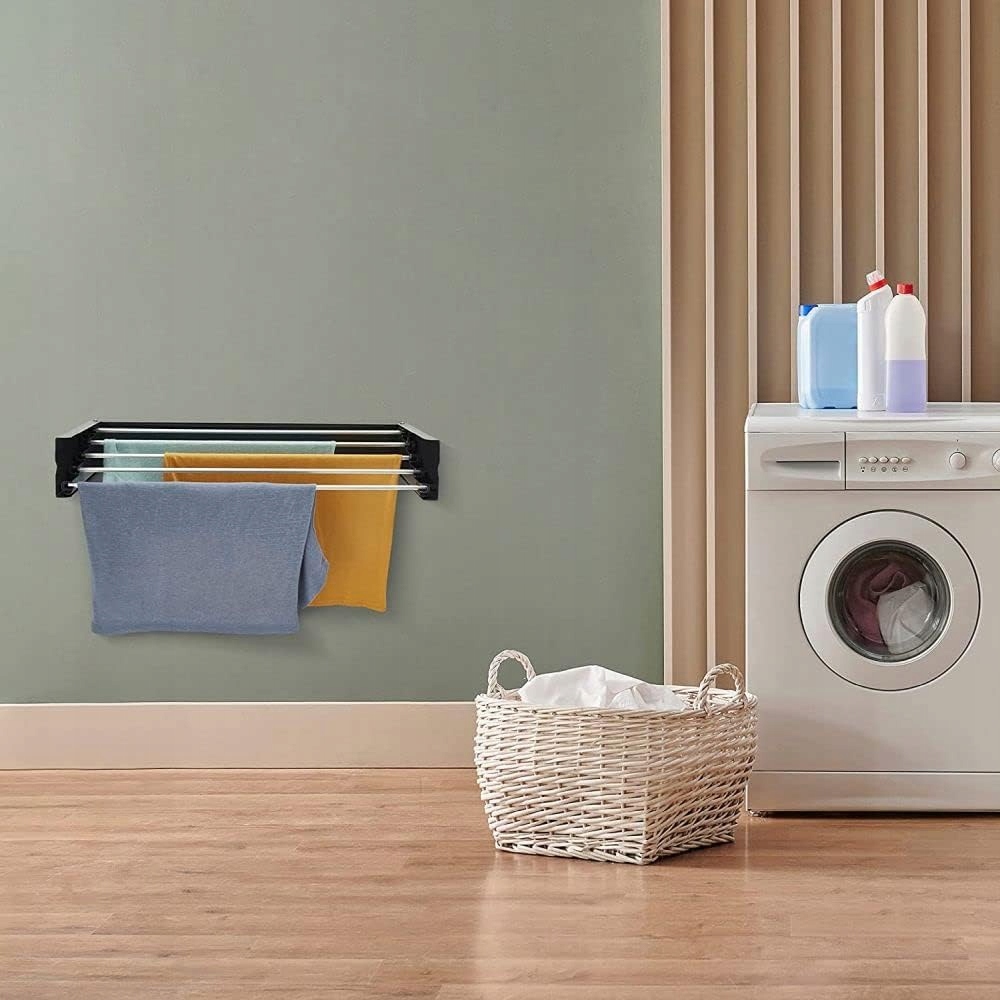 Suszarka ścienna składana na balkon, Foxydry Hide 71x35x13 cm Szerokość 71-71 cm