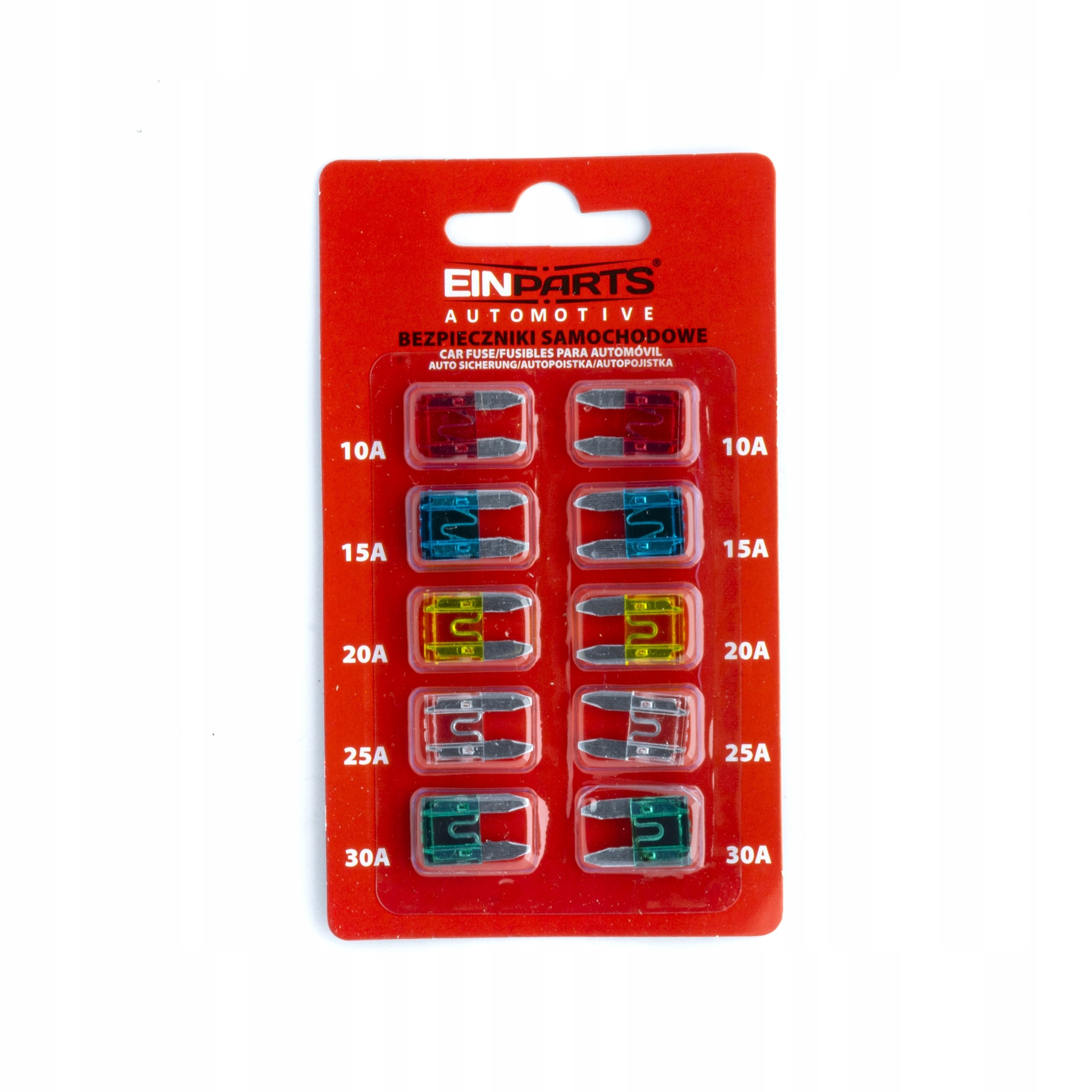 EPFUSE08 ZESTAW BEZPIECZNIKÓW MINI 10 SZT