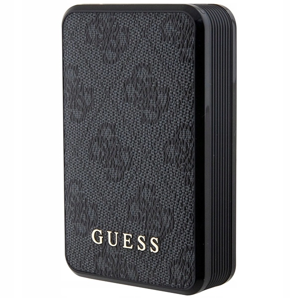 Powerbanka Guess 4G Leather Metal Logo 18W 10000mAh černá