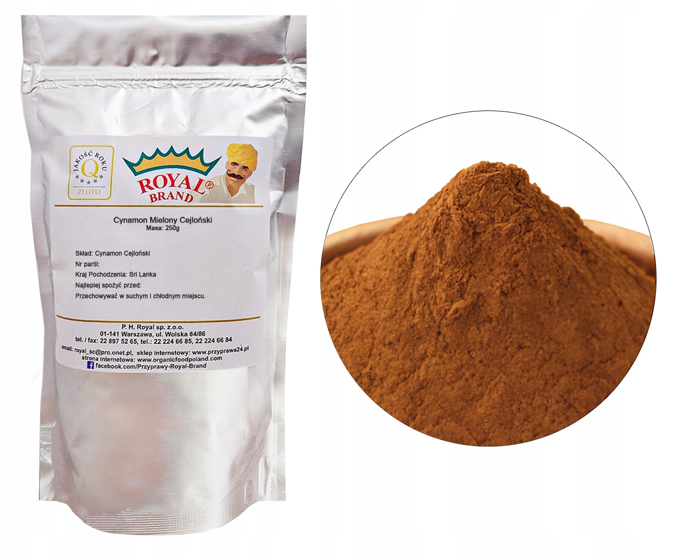 Cejlonská Skořice mletá 1kg sladká originální aromatická pravá 1000g