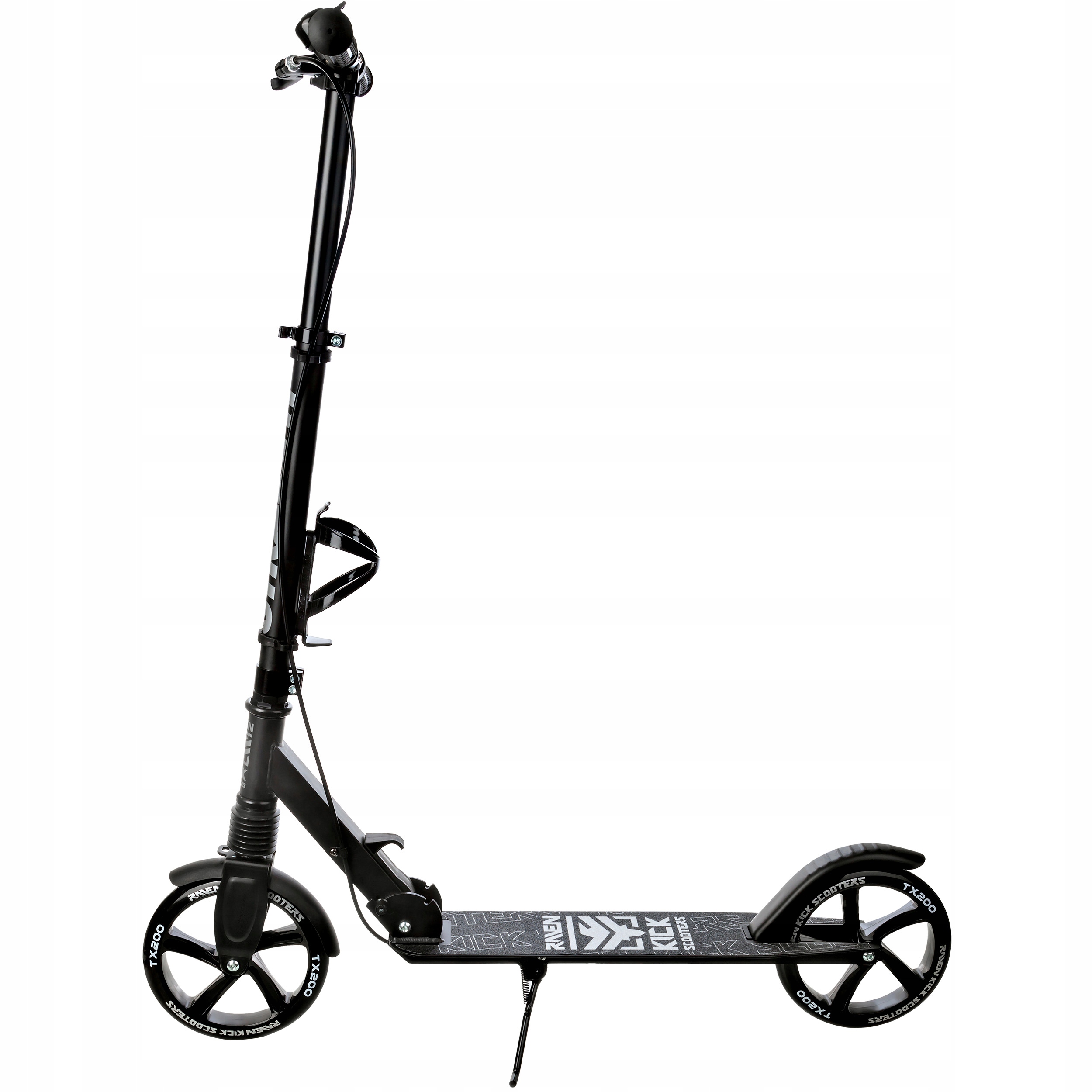 Hulajnoga Raven Straight Pro 200mm amortyzator hamulec i uchwyt na bidon