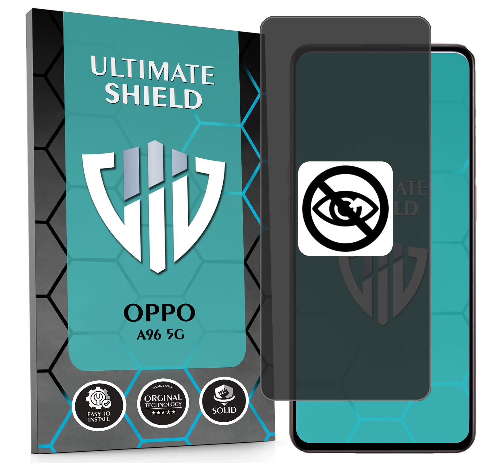 Sklo 5D Privacy Private Anti-spy Pro Oppo A96 5G Hydrogelové Matné