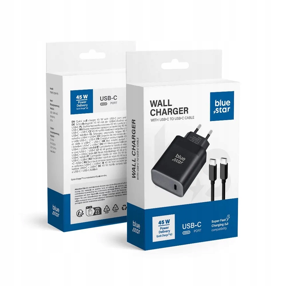 Szybka Ładowarka Sieciowa 45W Usb-c do Samsung Galaxy S24 S25 Ultra Kabel