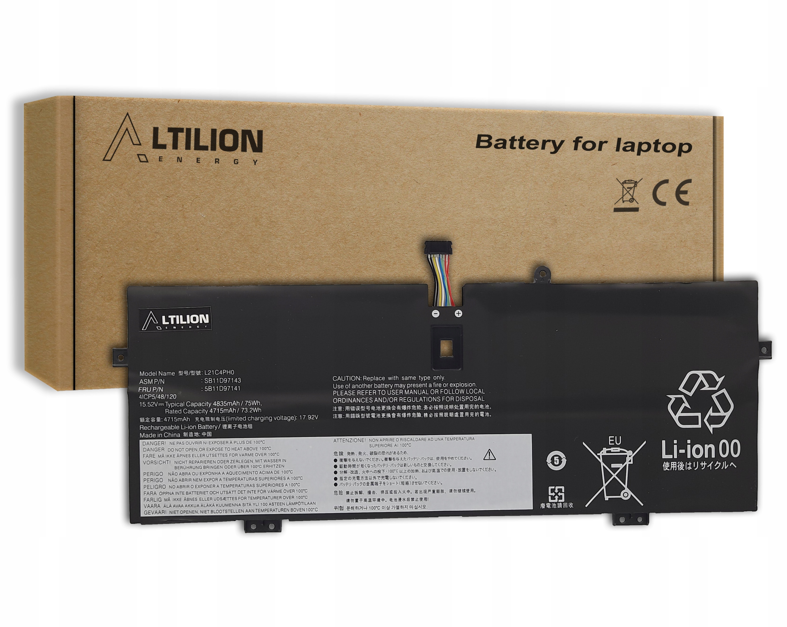 Baterie Altilion Energy L21C4PH0 je kompatibilní s Lenovo