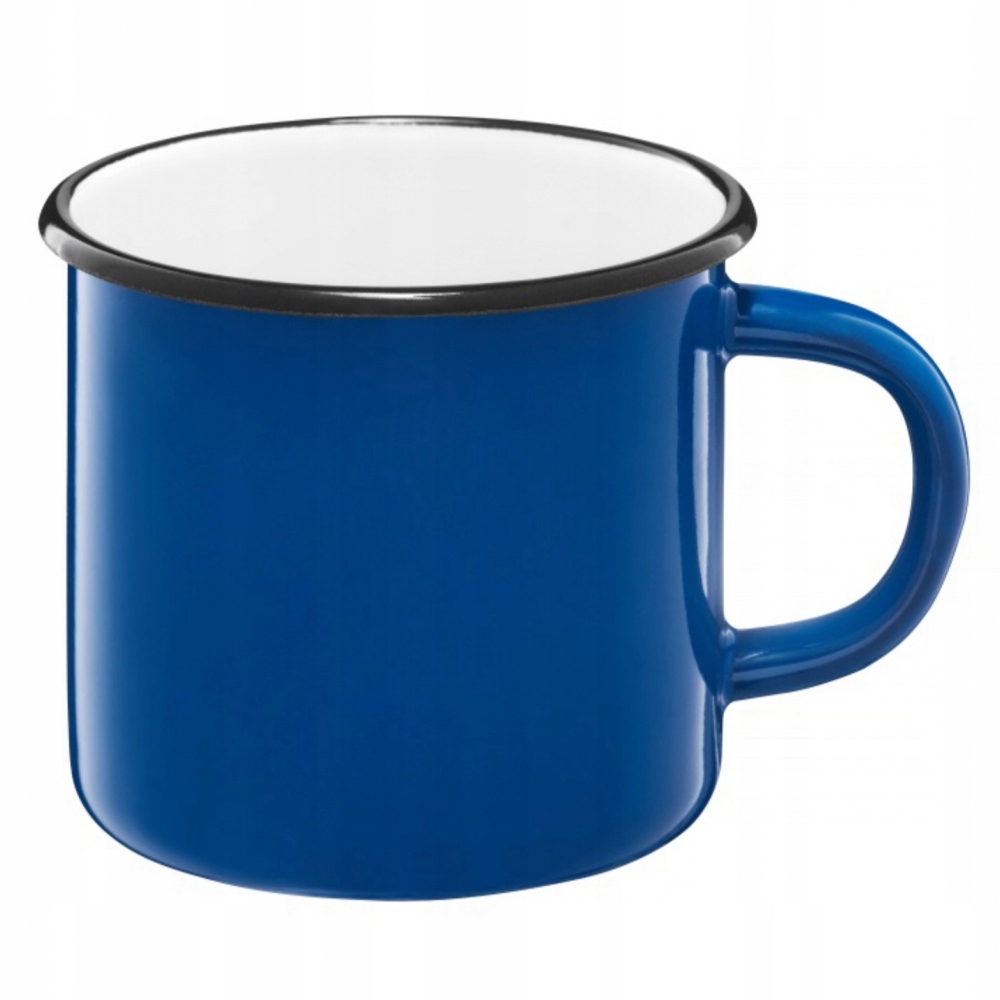 

Kubek emaliowany Prl Retro Emalia niebieski 1 L