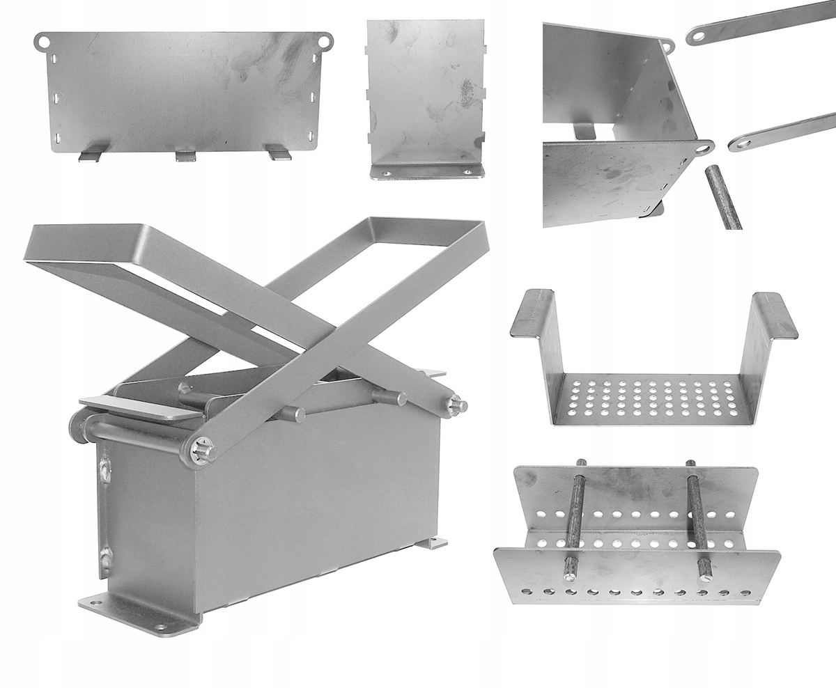 Briketovací stroj pro samostatné svařování, kompletní sada dílů vyřezaných laserem