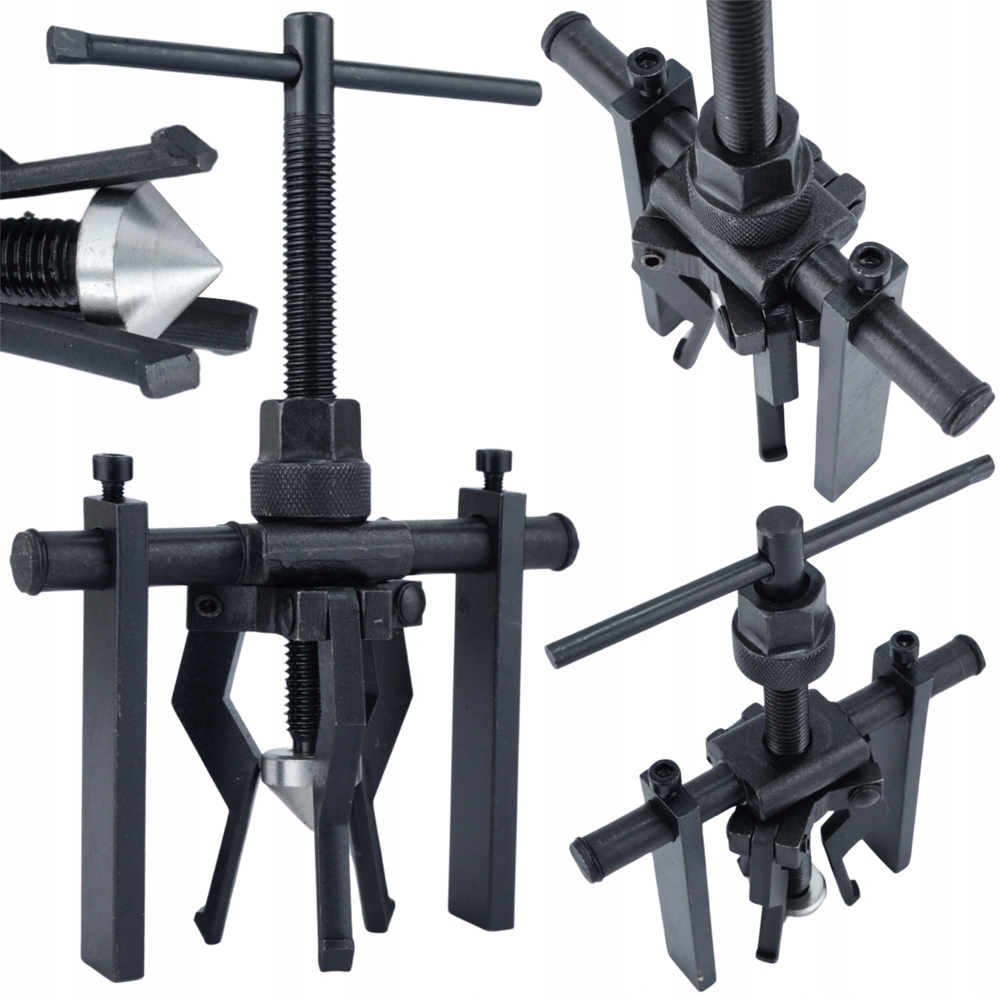 Estrattore a 3 bracci per cuscinetti interni 15–65 mm Black