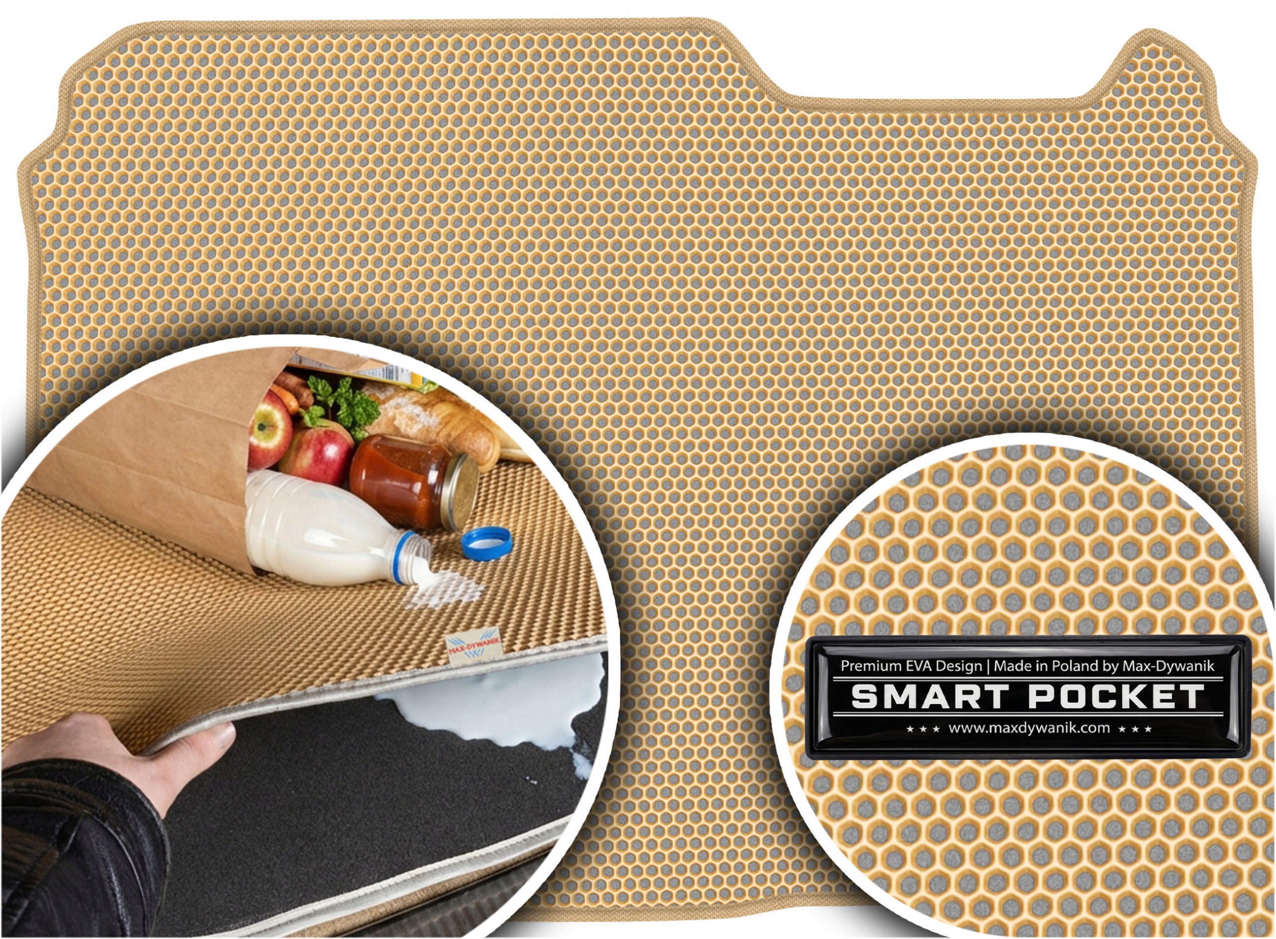 Peugeot 207 Cabrio 2006-2012 Vložka do kufru Eva Smart Pocket Béžová