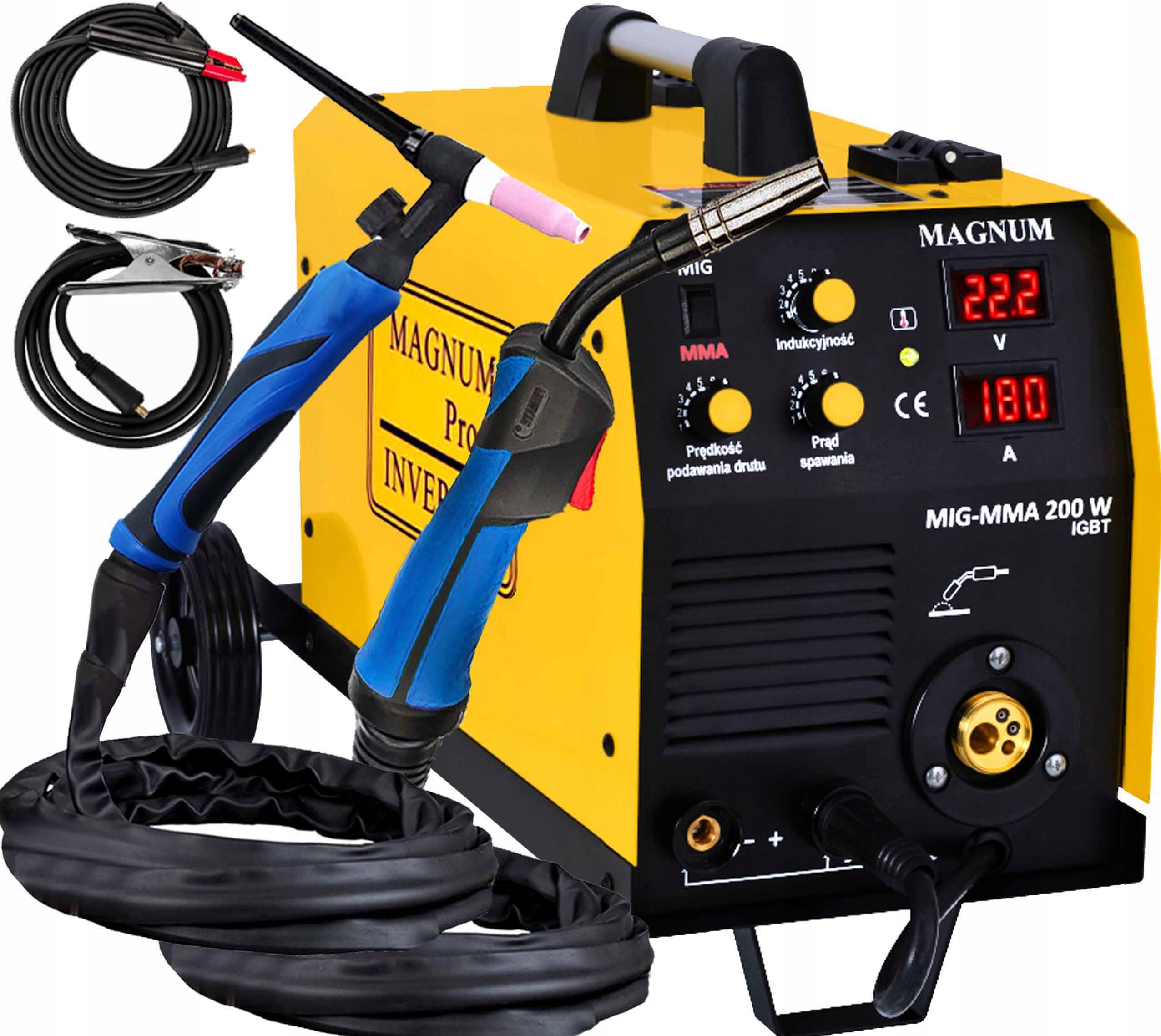 Svářečka Magnum MIG200 Hliník Flux Měkké pájení