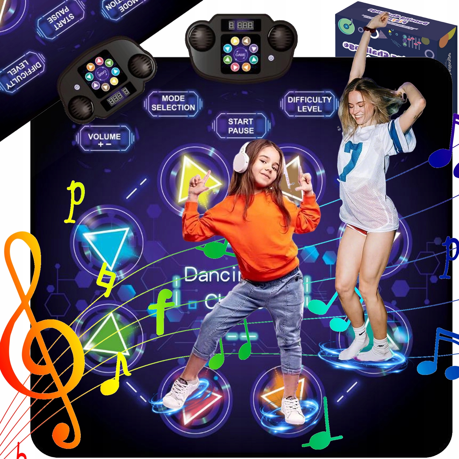 Mata Taneczna Z Muzyką Led BLUETOOTH+8WYZWAŃ Idealny