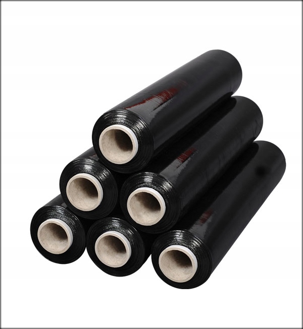 FOLIA STRETCH STRECH STRECZ CZARNA 3 KG 10 SZTUK