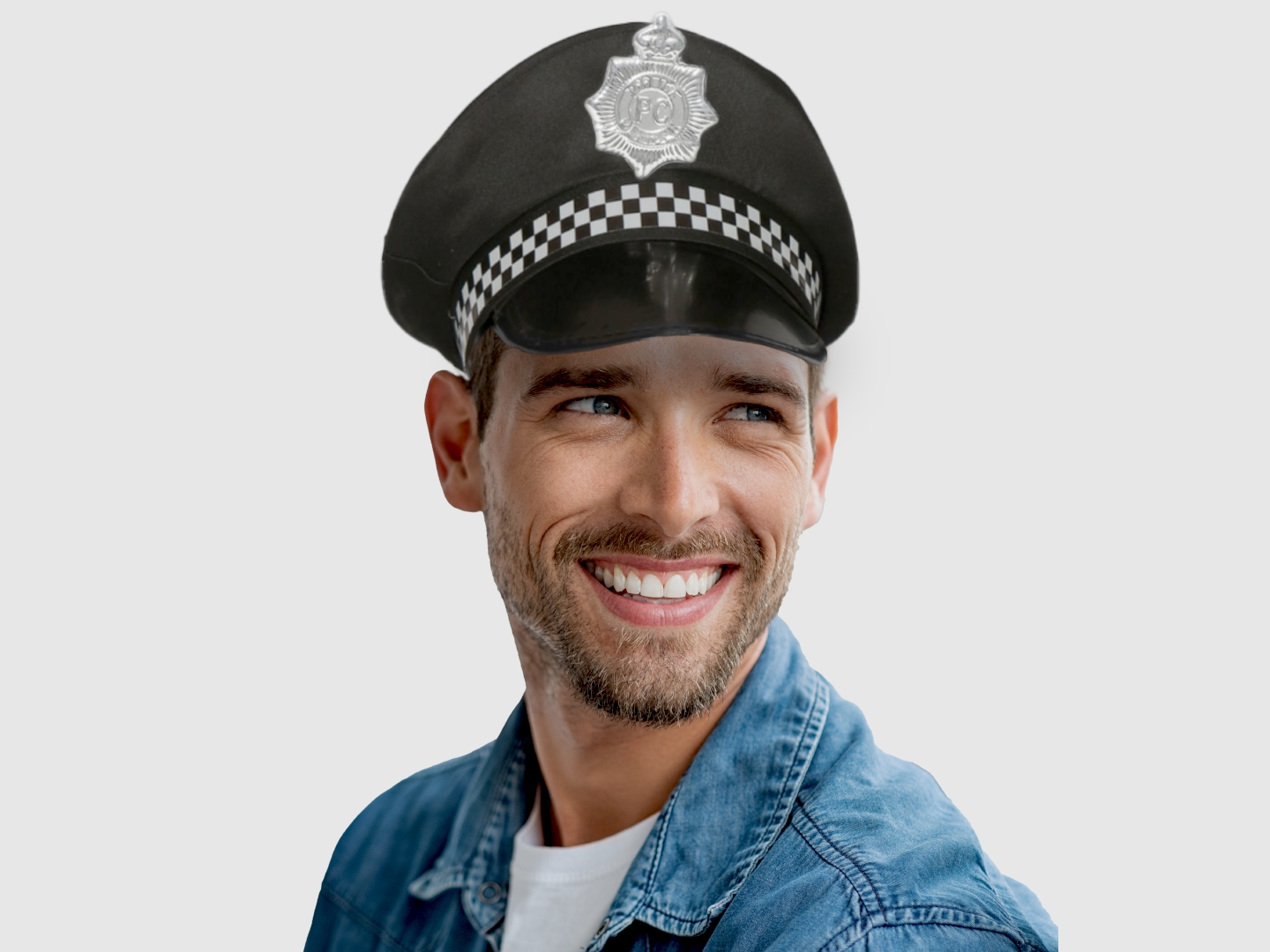 CZAPKA POLICYJNA POLICJANT POLICJANTKA IMPREZA Fotobudka Marka Tropic