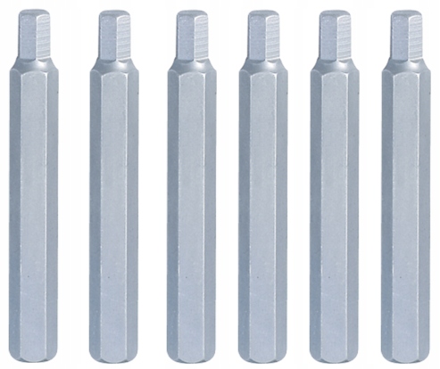 KING TONY 168004H Bit długi 10mm końcówka IMBUS HEX 4mm x 80mm zestaw 6szt.