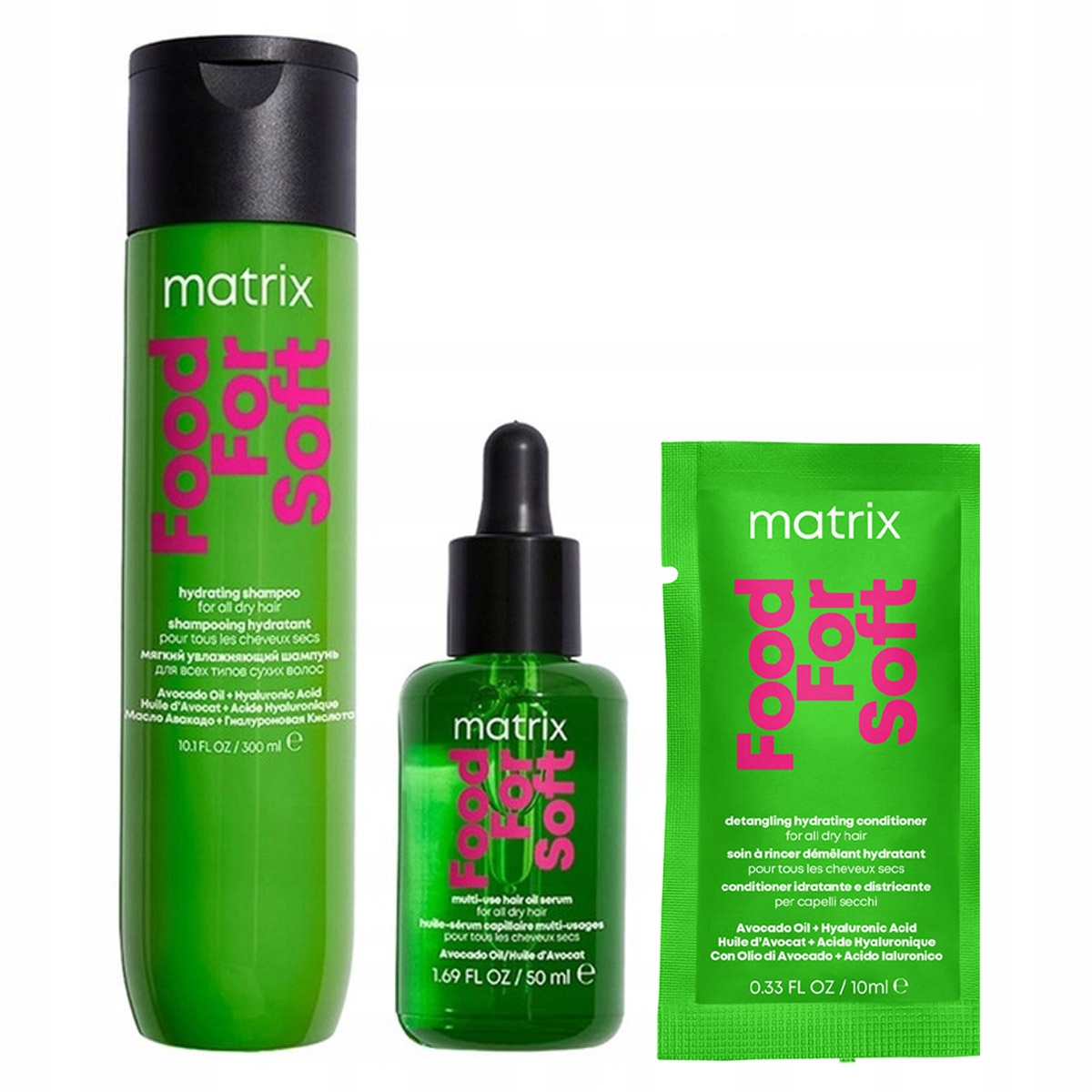 Matrix Food For Soft šampon a hydratační olej pro suché vlasy Dárek