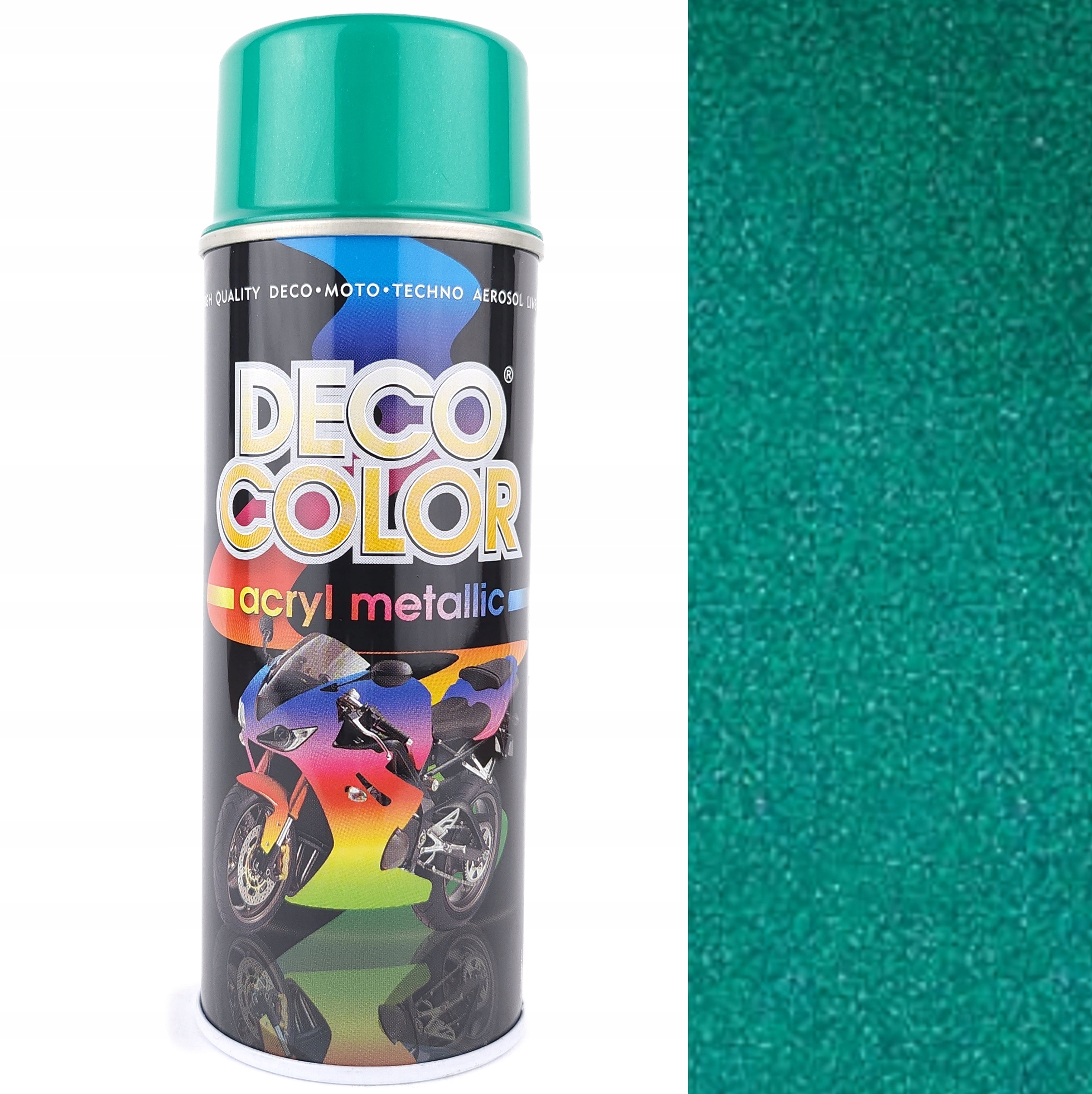 Farba W Sprayu Do Plastiku Metalu Zielony Metalik