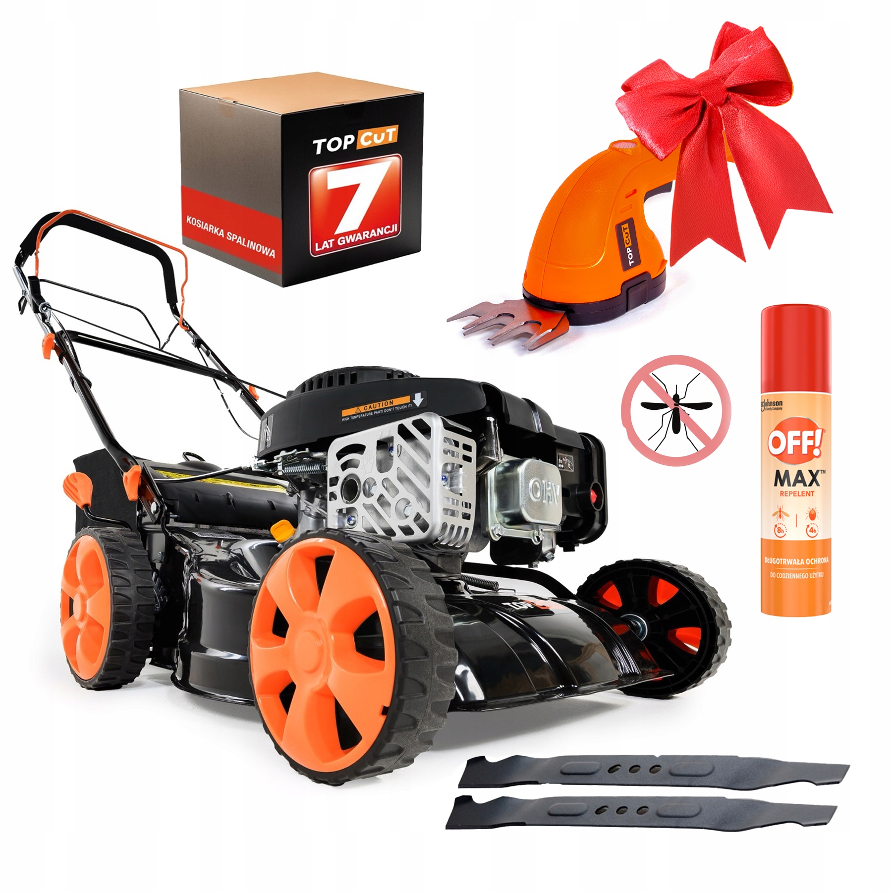 Kosiarka Spalinowa Z Napędem Top Cut Silnik Loncin 123CM3 Nożyce Off