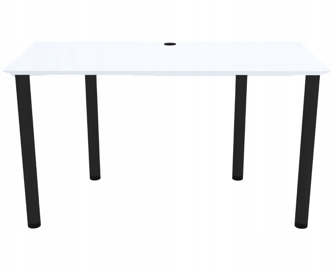 Biurko gamingowe 110x60 biuro pokój pracownia przelotka na kable