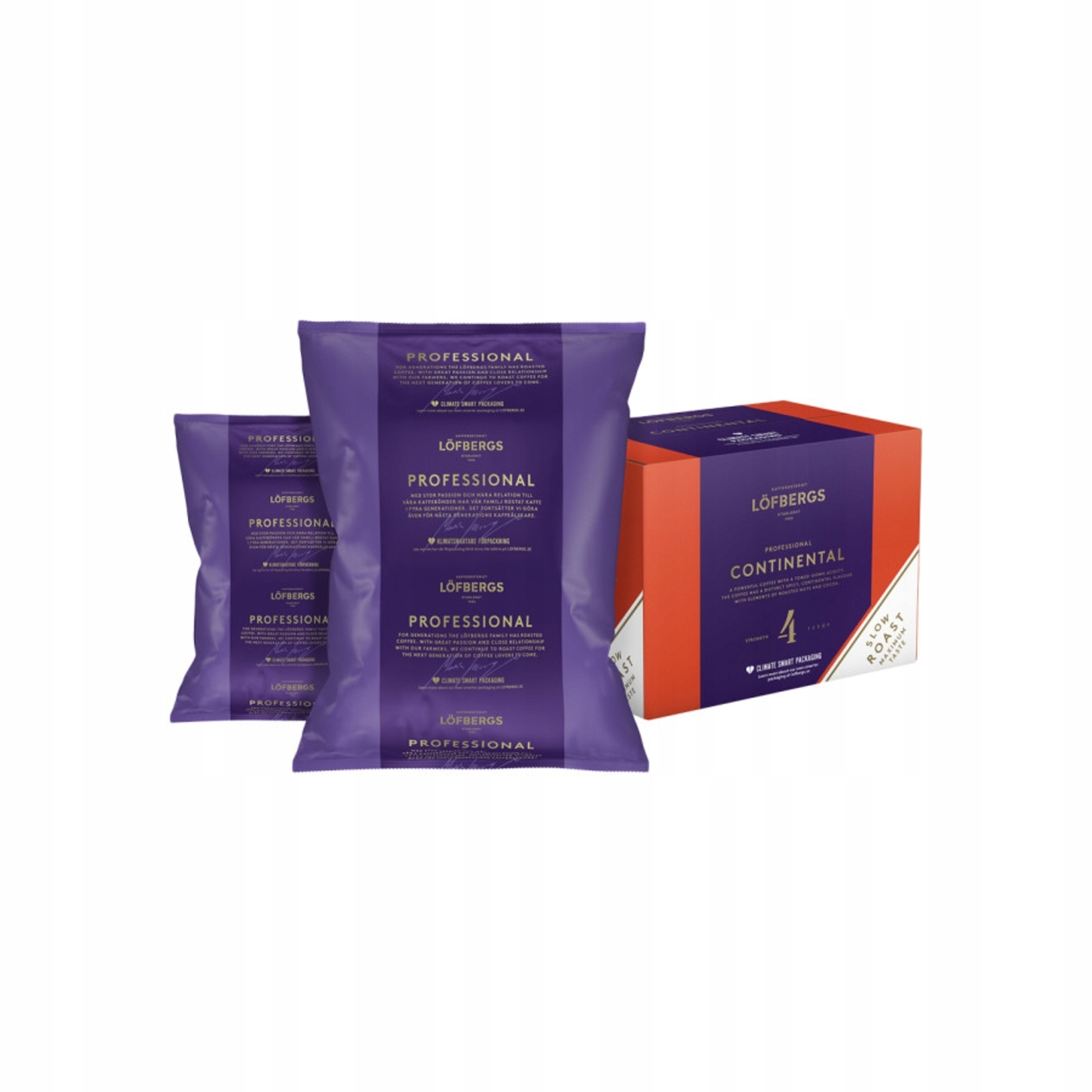 Löfbergs Professional Continental Rainforest Alliance Káva zrna, 1 kg
