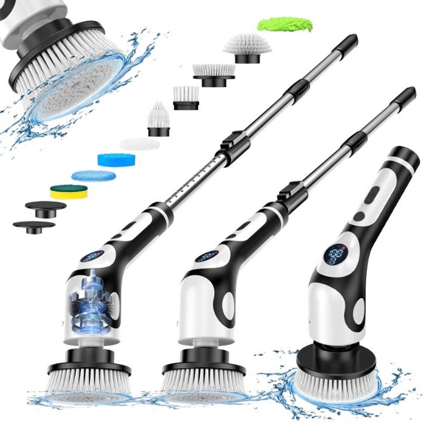 Elektrický Rotační Kartáč Bezdrátový Mop Na Čištění A Mytí 9V1