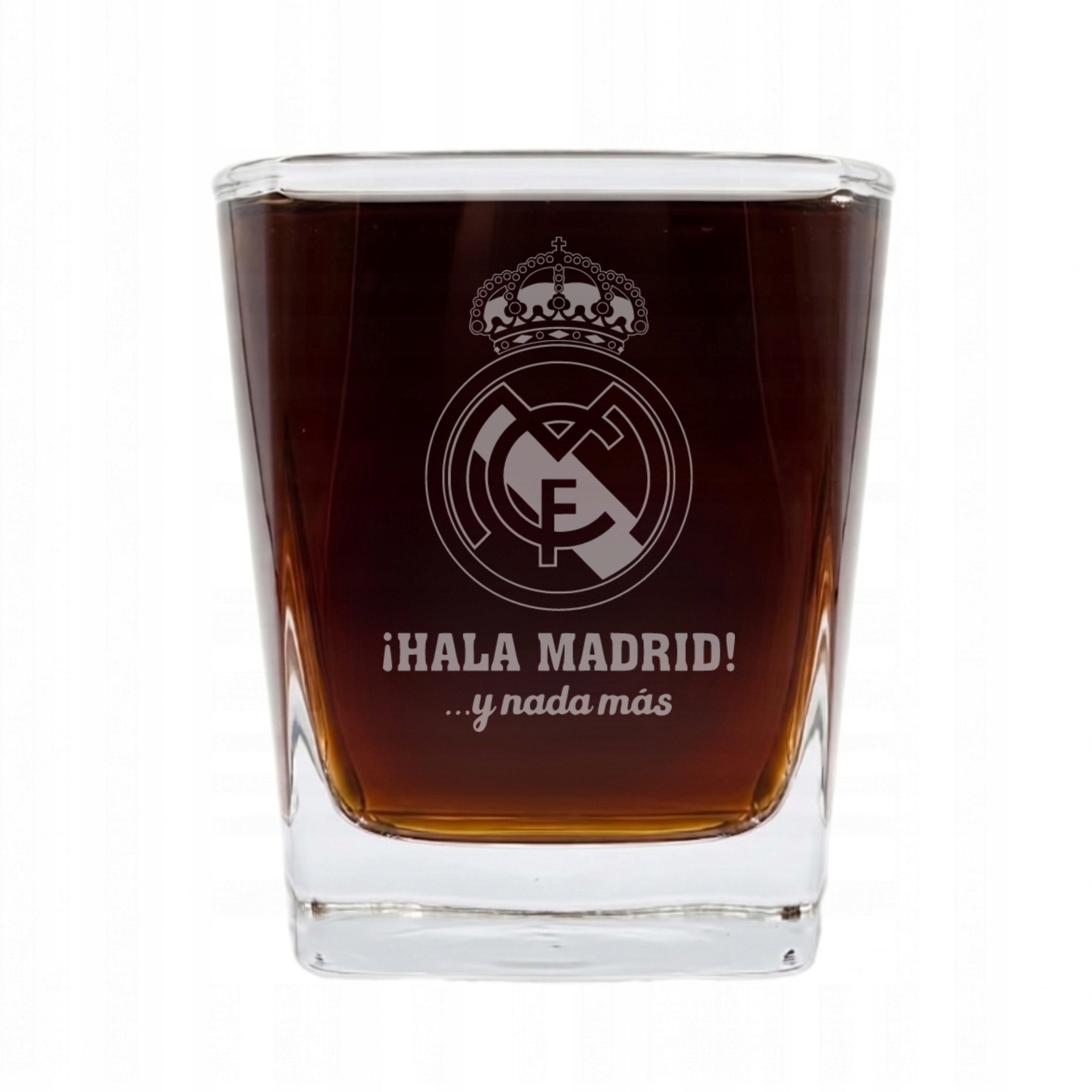Szklanka do Whisky 300ml grawer Real Madryt dla kibica fanatyka