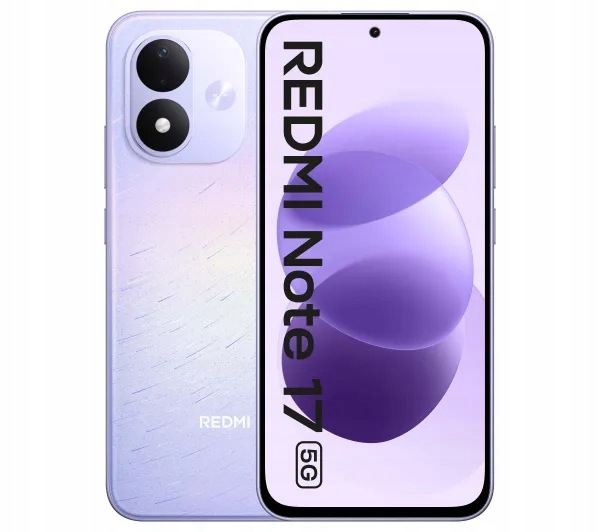 Smartfon Xiaomi Redmi Note 17 5G 6/256GB 120Hz Niebiański Fiolet Fioletowy