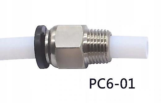 

złącze, szybkozłączka PC6-01, Bowden, 3D, 3,0mm