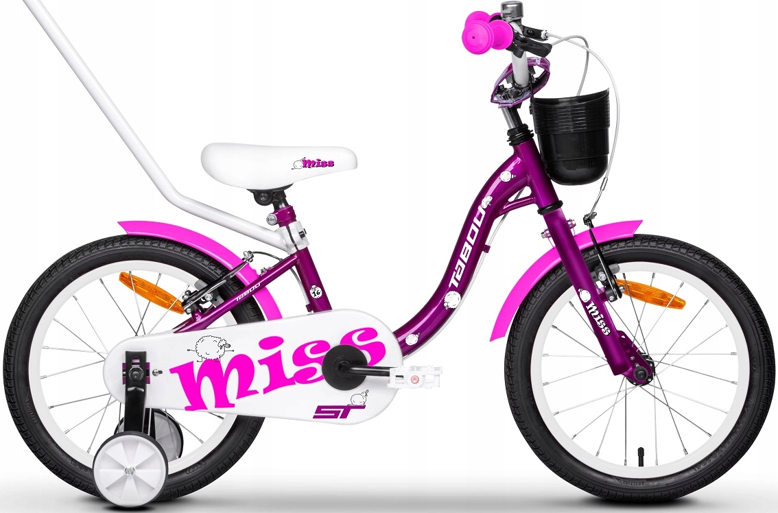 Rower dziecięcy Tabou Miss St 16" purple white