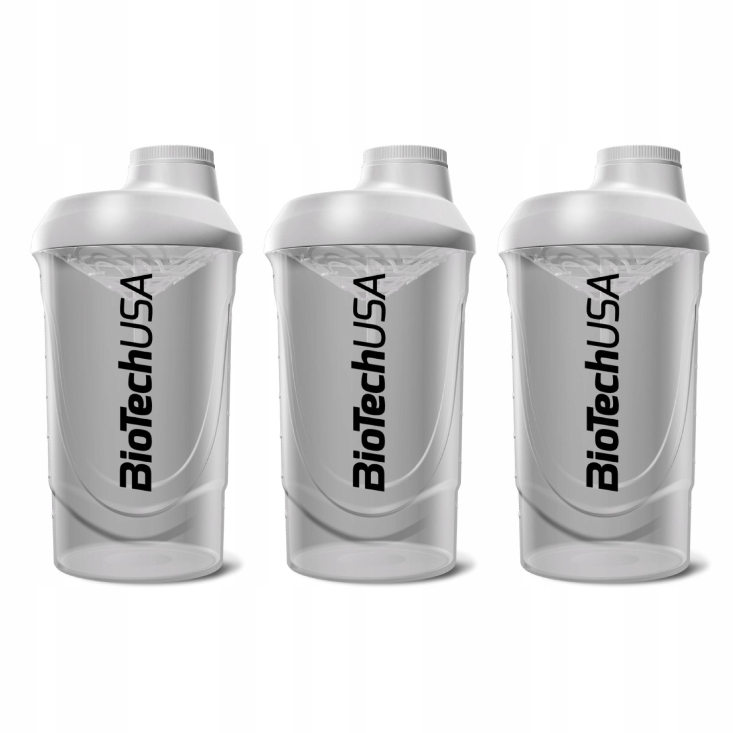 3x BioTech Usa Shaker Wave 600ml