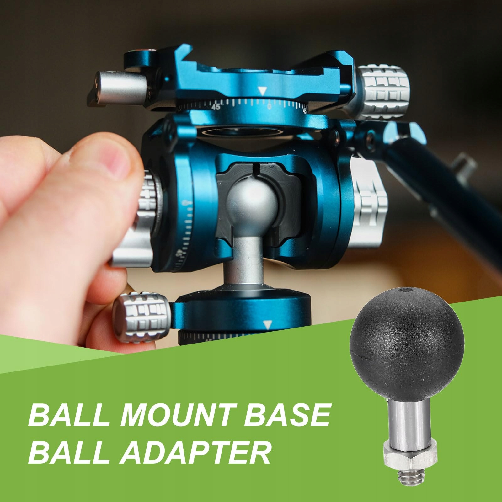 Adapter RAM Mount 25mm Do Kamery Sportowej Stalowy Uchwyt Srebrny PATIKIL — miniatura 5