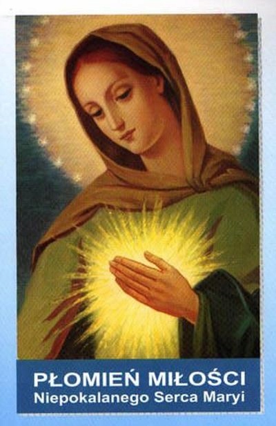 Płomień Miłości Niepokalanego Serca Maryi format mały