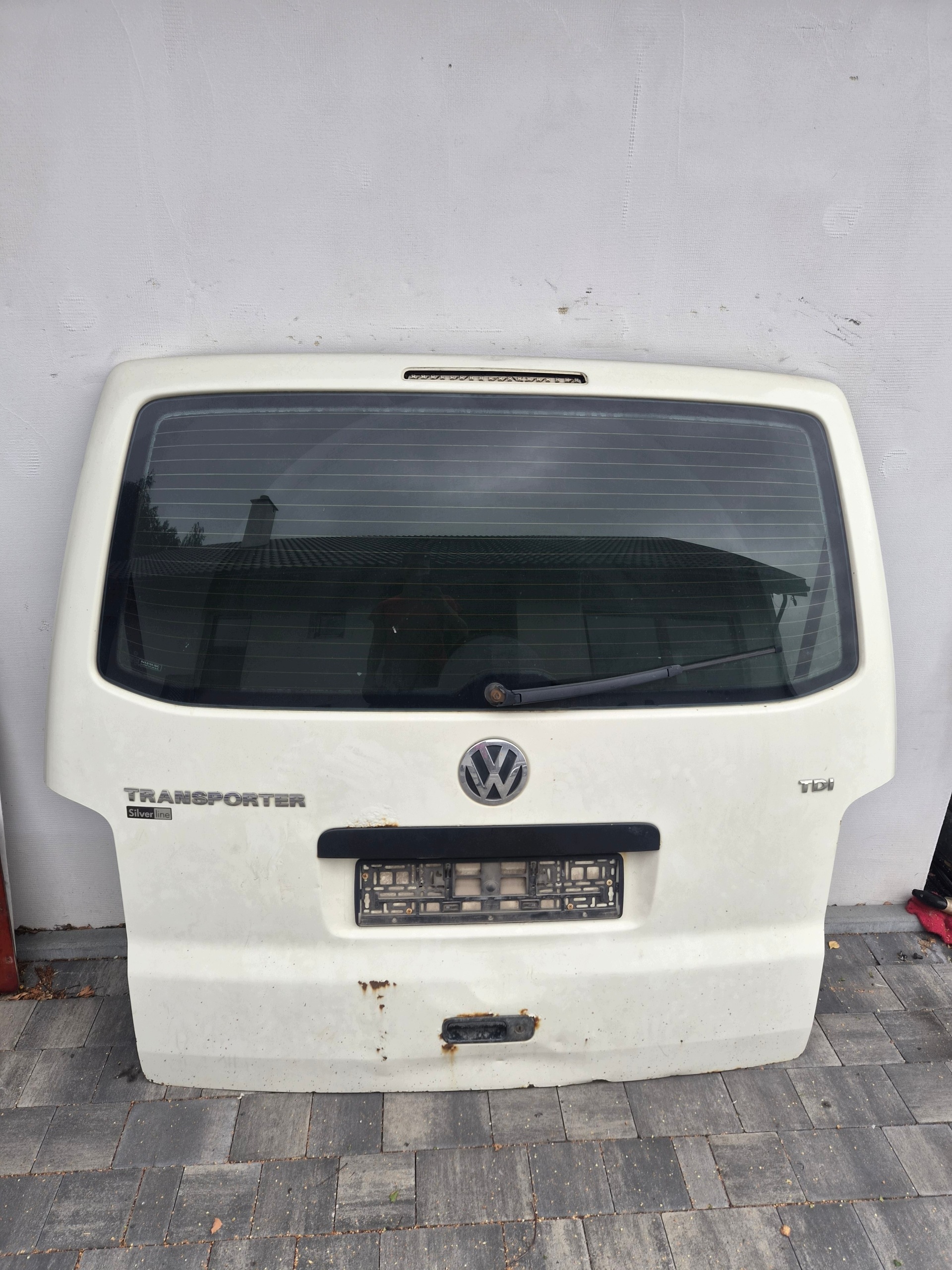 trunk door cover boot rear part VW T5 T5 LIFT biala
