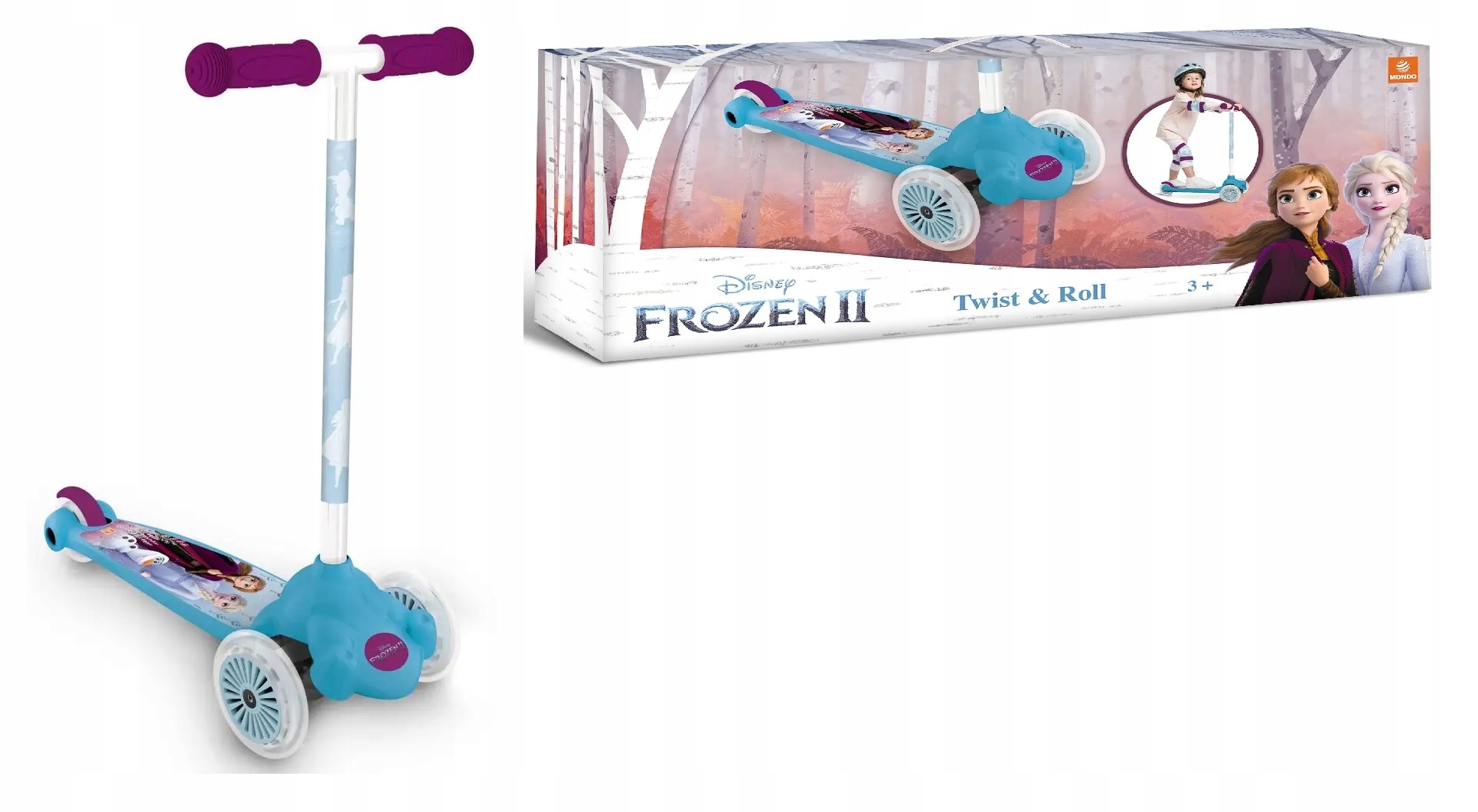 28300 Hulajnoga Balansowa Trójkołowa Frozen Twist Roll