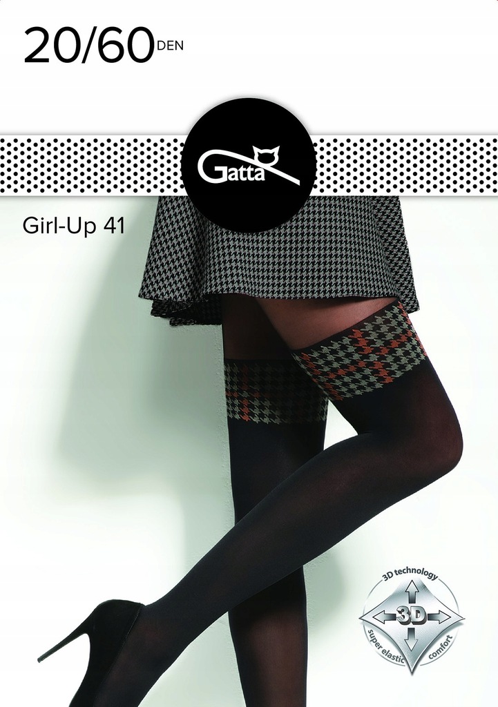 

Rajstopy Gatta Girl-Up nr 41 3/M Nero-Foxi