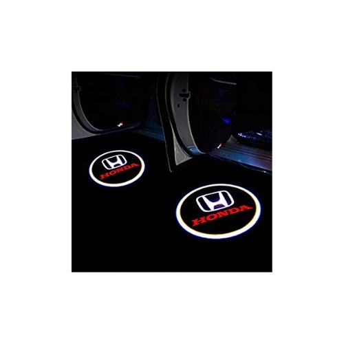 2W1 POWITALNE LED LOGO PROJEKTOR DO AUTA WSZYTSTKICH MODELI HONDA + GRATIS Kolor czarny