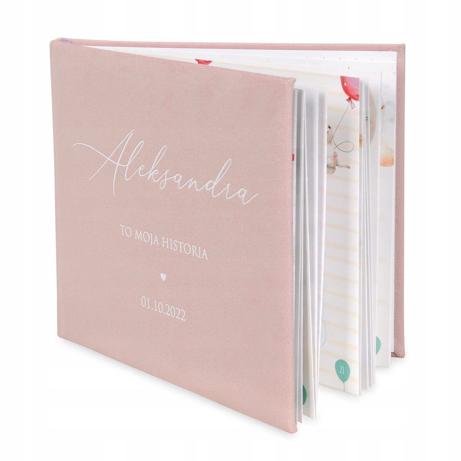 Album-Pamiętnik dziecka. Welurowa okładka z personalizacją i metryczką ISBN 5905982110400