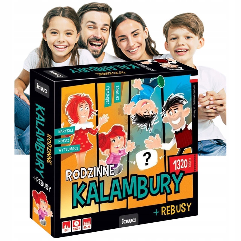 Jawa Gry Planszowe dla dzieci Familijne Planszówki Kalambury i Rebusy