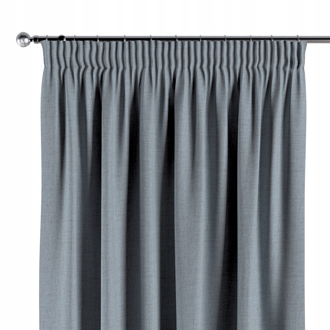 Záves na vlnitej páske 1 ks 140x260 cm modrý