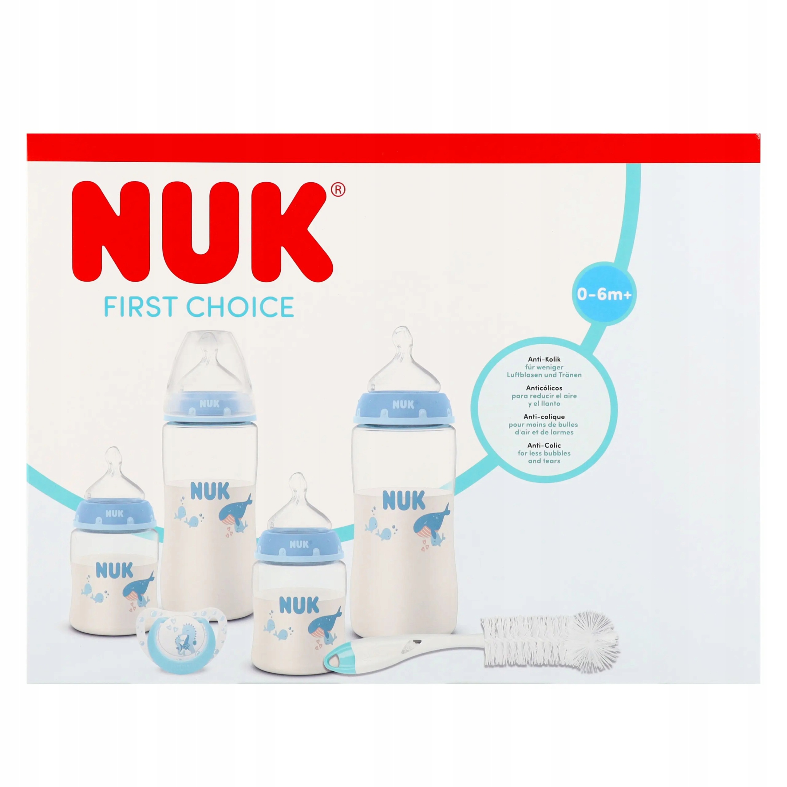 Nuk Zestaw Startowy Perfect Match Wieloryb 0- 6m 10225356 Nuk