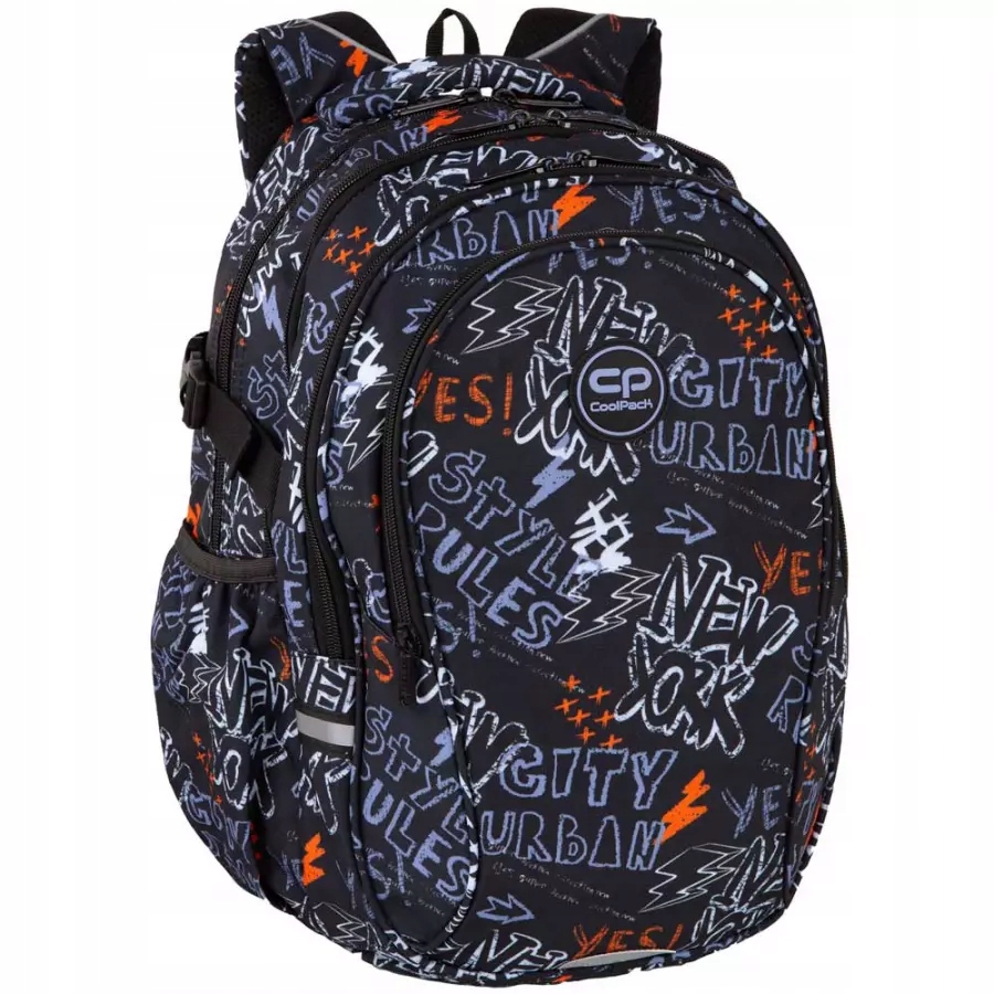 PLECAK MŁODZIEŻOWY CoolPack FACTOR 28L CZTERY KOMORY NEW YORK F002909