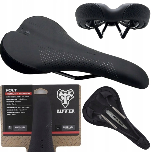 Siodełko Wtb Volt Medium Steel 142x265mm siodło rowerowe