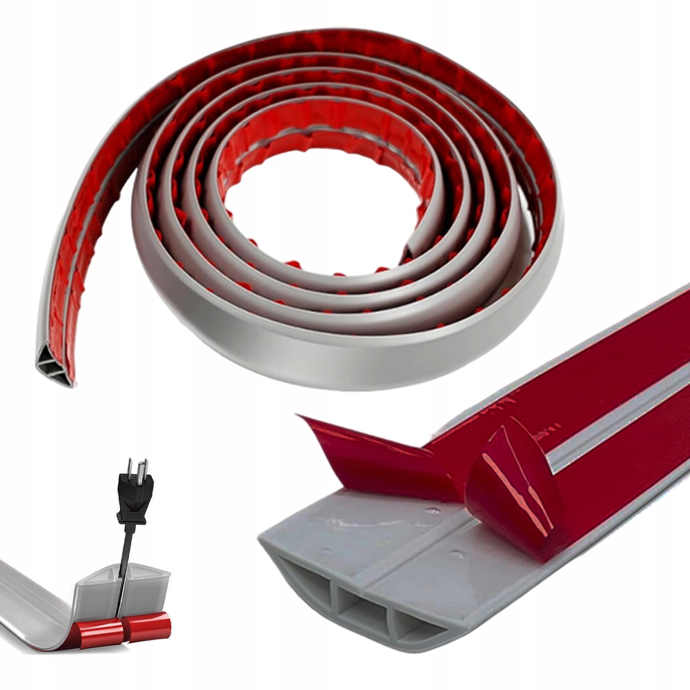 TAŚMA GUMOWA USZCZELNIAJĄCA 6CM*1M DO UKRYWANIA KABLI W DOMU